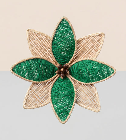 Poinsettia Weinachtsdeko 4er set