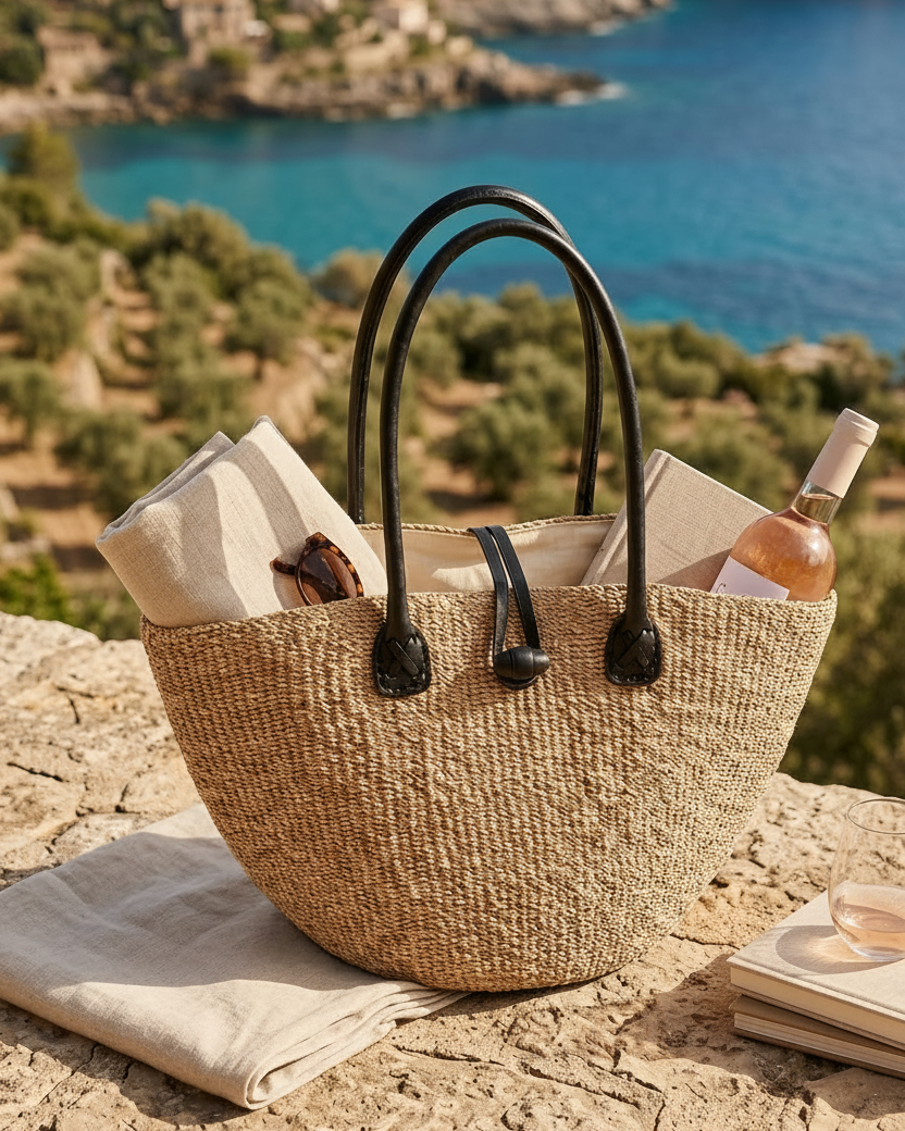 Mutya Handwoven Abaca Tote - Luxury Artisanal Handbag